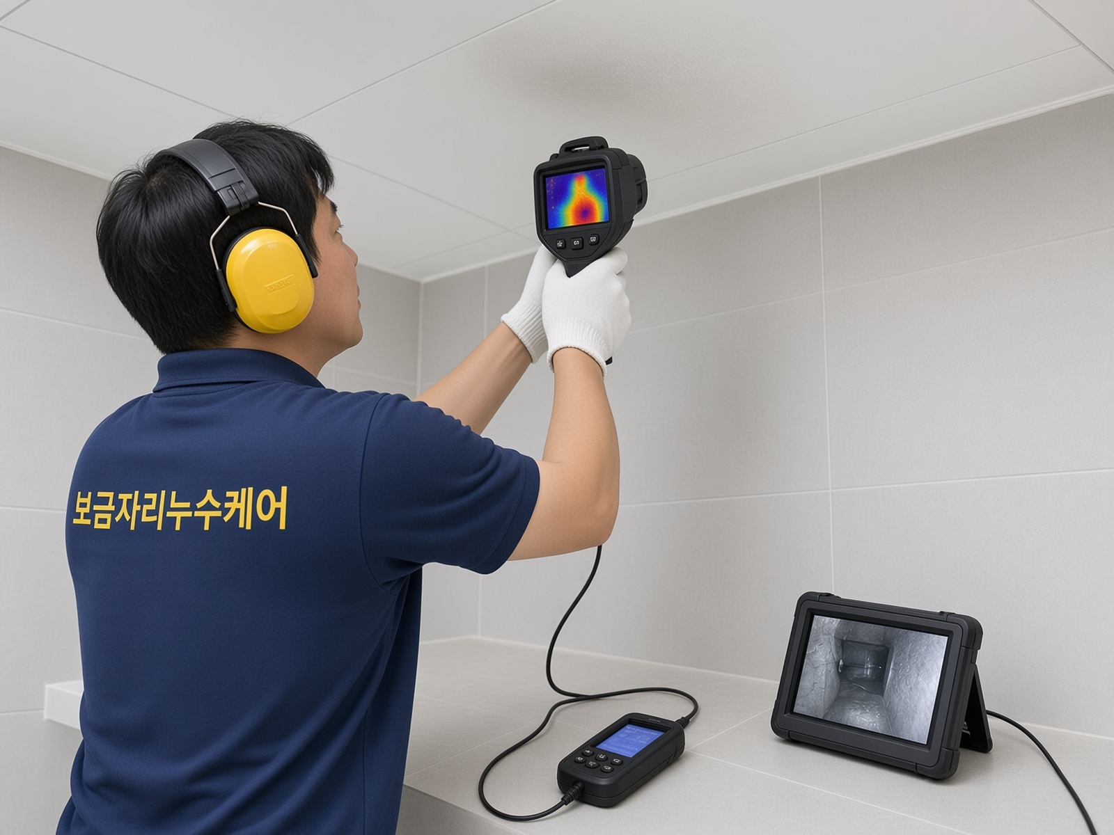 누수탐지 현장